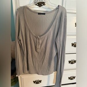 brandy melville henley top. great for layering!